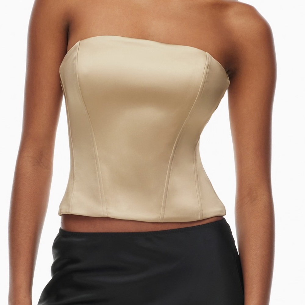 Aritzia - NWT Babaton Ten Castle Satin Bustier - XS - Picture 3 of 3